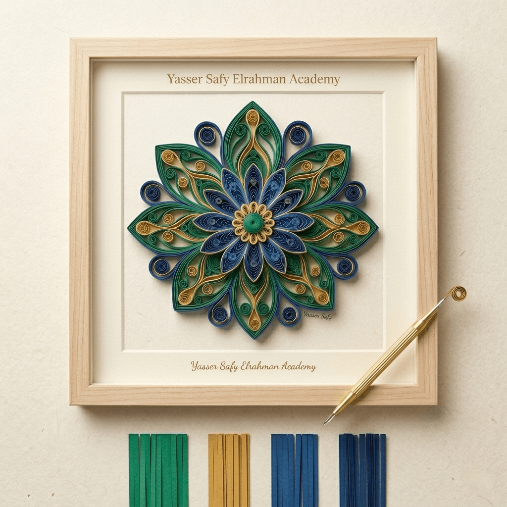 Paper Quilling Mastery Course for Beginners - Art learning - Yasser Safy Elrahman -