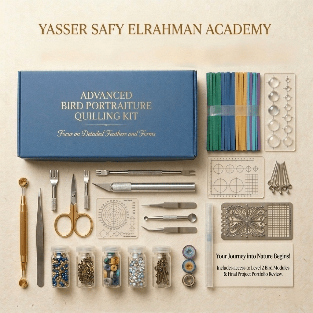 Advanced Paper Quilling Masterclass: Wildlife & Nature Portraits - Art learning - Yasser Safy Elrahman -