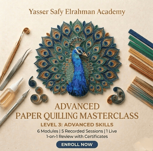 Advanced Paper Quilling Masterclass: Wildlife & Nature Portraits - Art learning - Yasser Safy Elrahman -