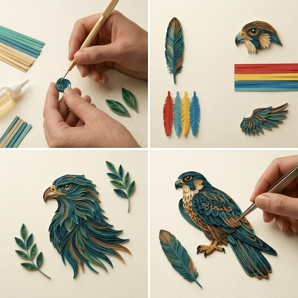 Advanced Paper Quilling Masterclass: Wildlife & Nature Portraits - Art learning - Yasser Safy Elrahman -