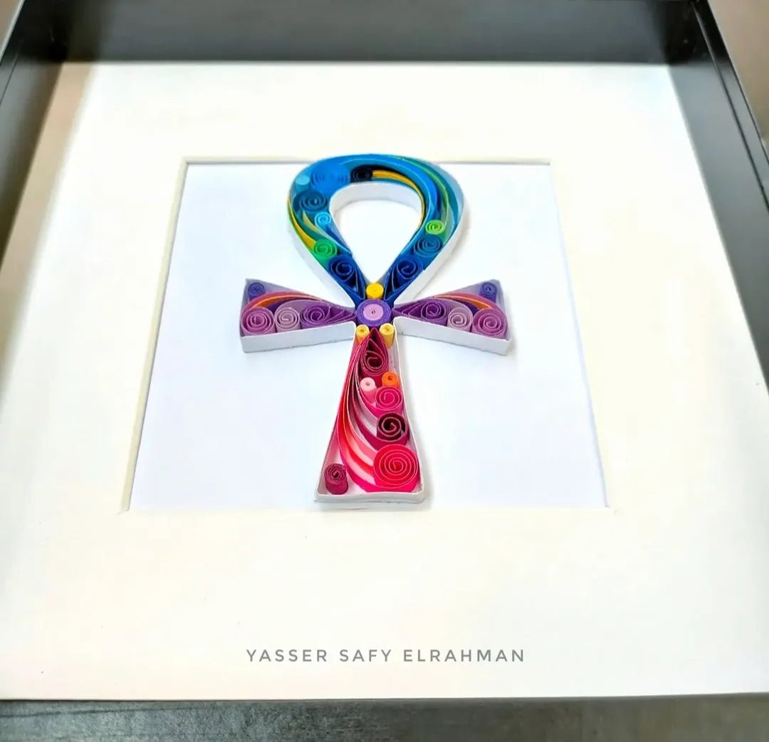 Ancient Egyptian Collection artwork titled Echoes of the Nile by Yasser Safy Elrahman, featuring traditional Egyptian motifs and imagery.