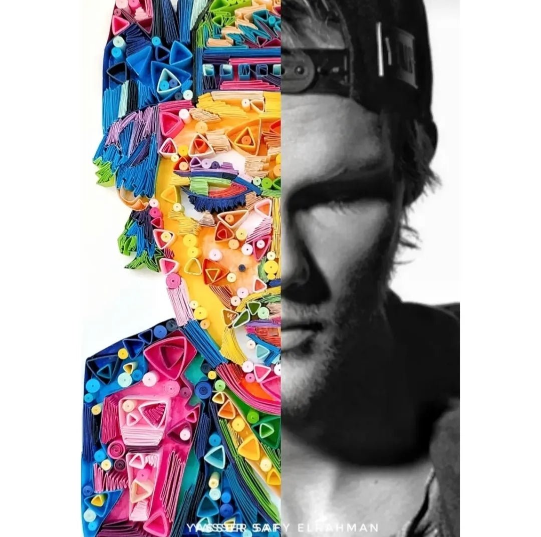 Colorful artwork for Avicii: A Life You Will Remember by Yasser Safy Elrahman, featuring vibrant illustrative design.