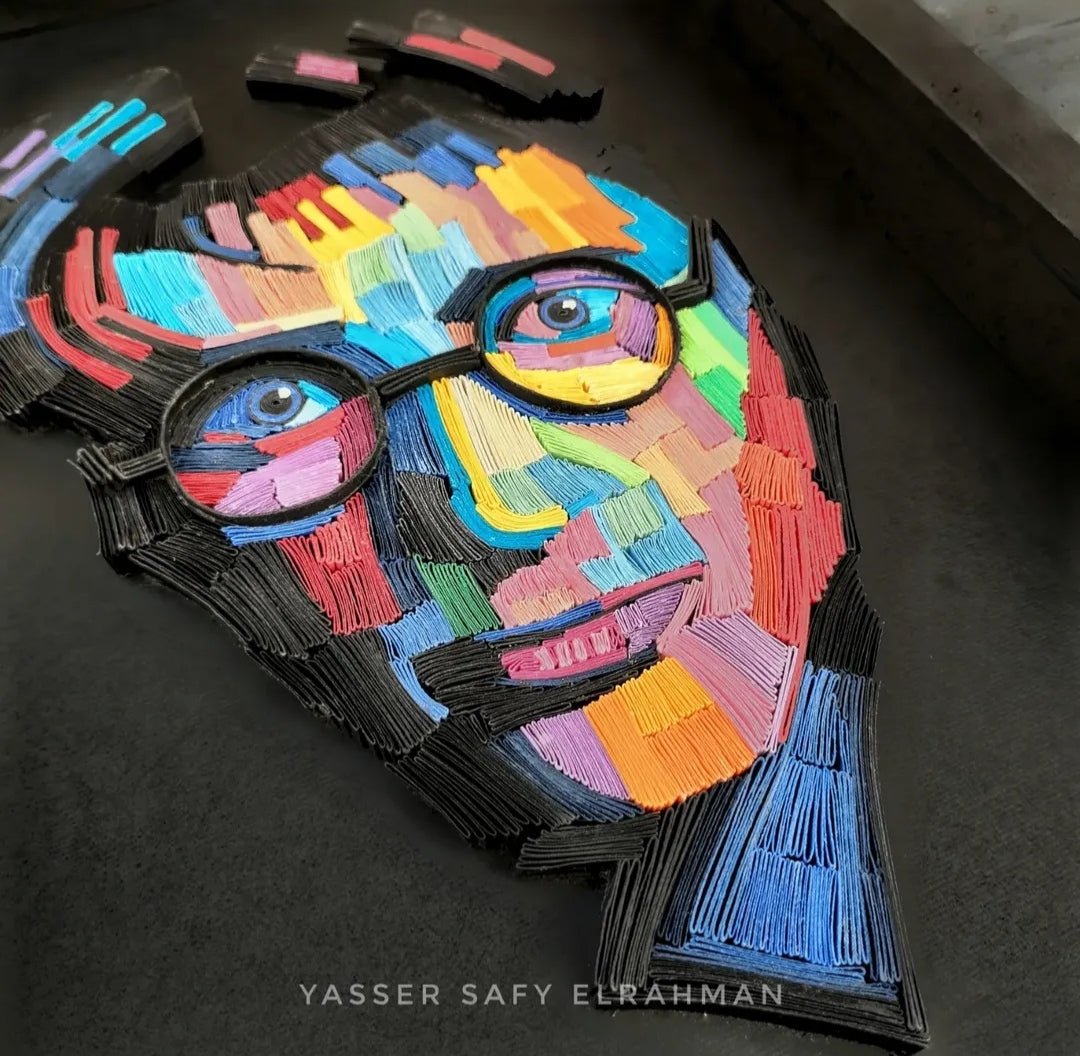 Harry Potter-themed artwork by Yasser Safy Elrahman featuring a magical wizard in dark, enchanting scenery.