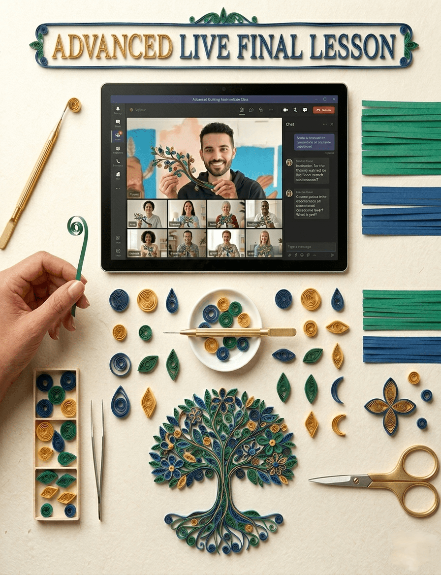 Intermediate Paper Quilling Course: Elevating Your Craft - Art learning - Yasser Safy Elrahman -