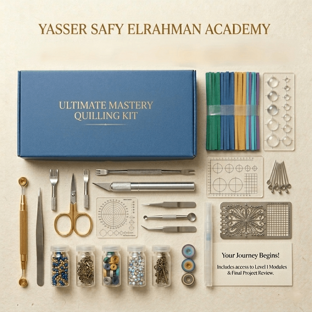 Intermediate Paper Quilling Course: Elevating Your Craft - Art learning - Yasser Safy Elrahman -