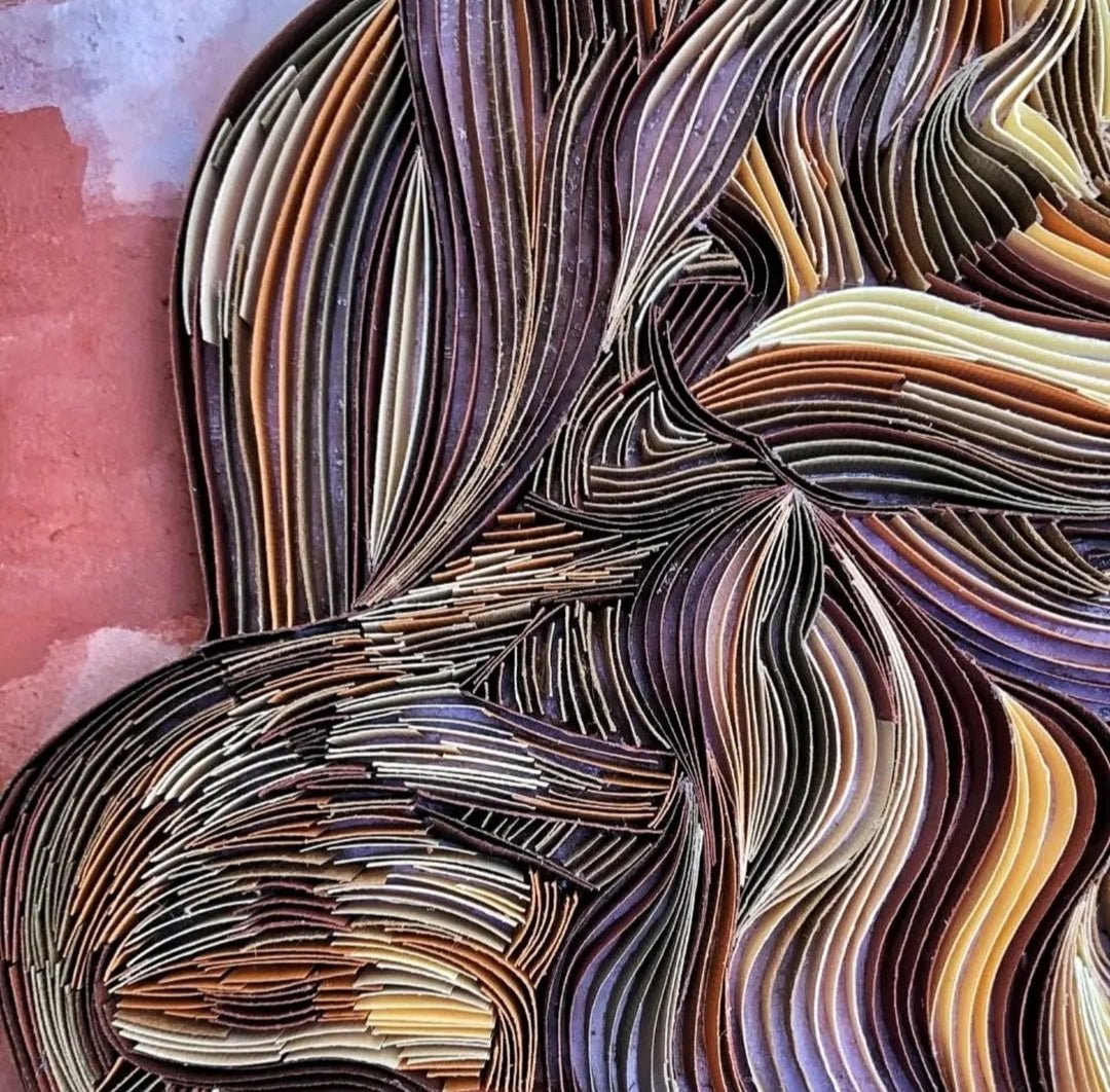 Paper artwork depicting Moses in a Renaissance style, created by Yasser Safy Elrahman.