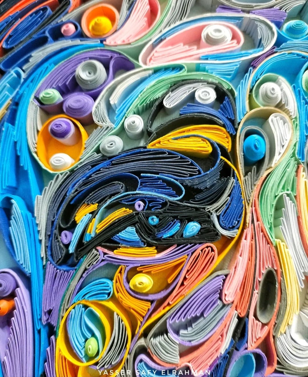 Yasser Safy Elrahman's Soul of the Nation artwork depicting vibrant, expressive colors and bold design celebrating cultural heritage.