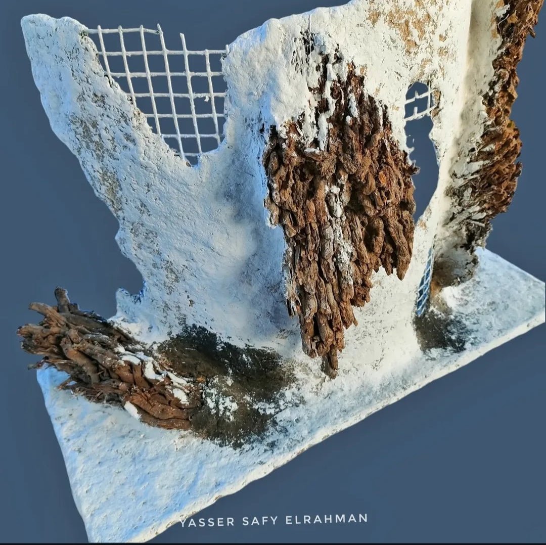 Yasser Safy Elrahman sculpture titled The Revival: Awakening the Revolution, detailed abstract artwork with dynamic forms.