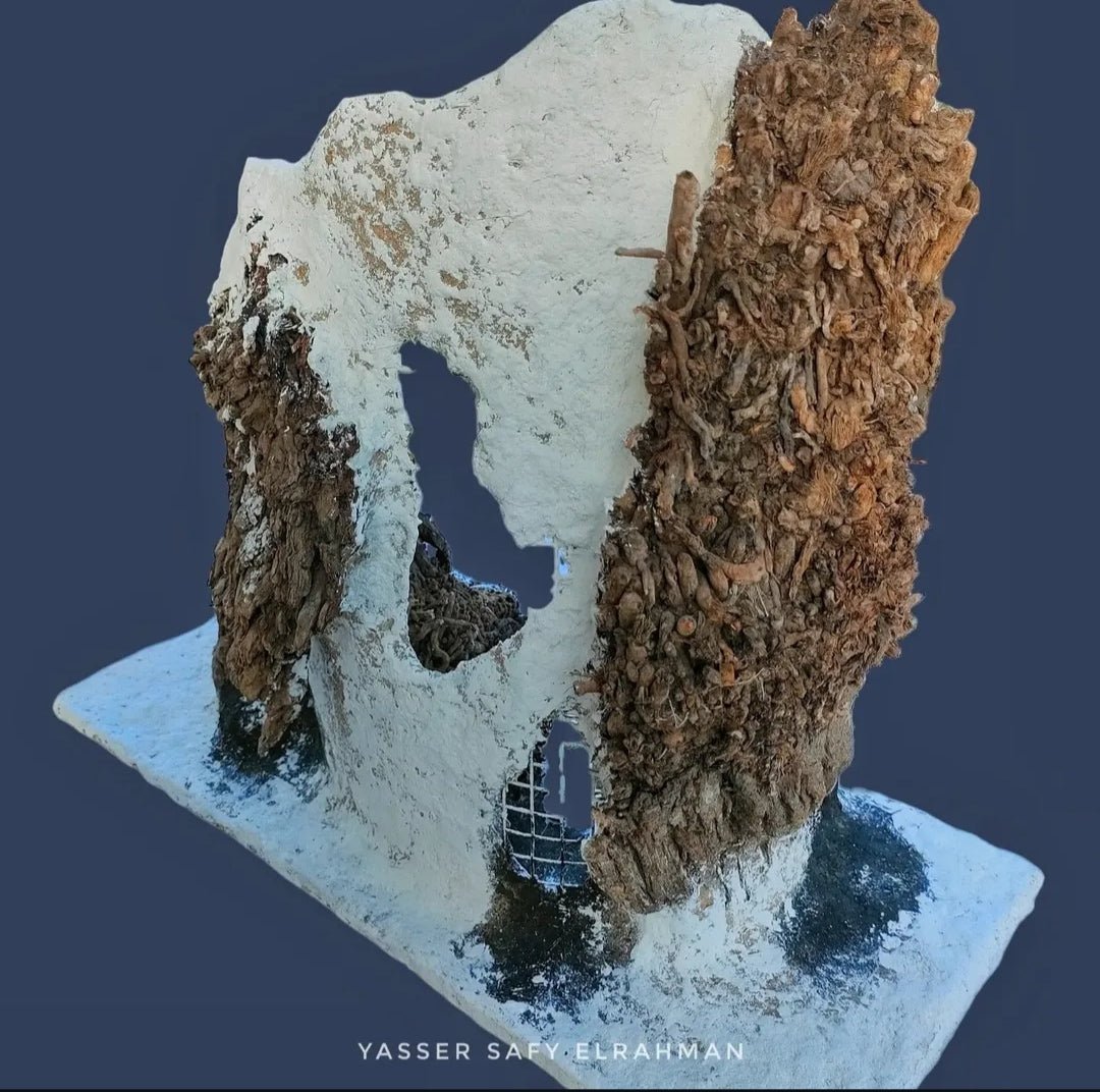 Yasser Safy Elrahman sculpture titled The Revival: Awakening the Revolution, featuring intricate metalwork and dynamic design.