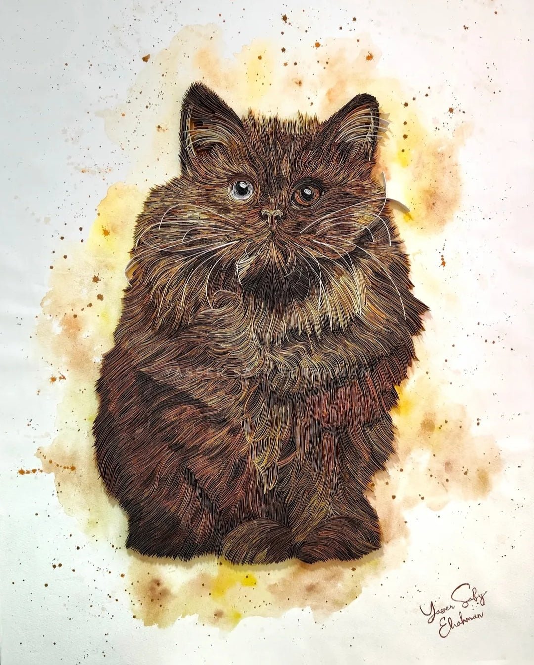 Bespoke pet and animal portrait artwork by Yasser Safy Elrahman showcasing detailed and personalized animal art.