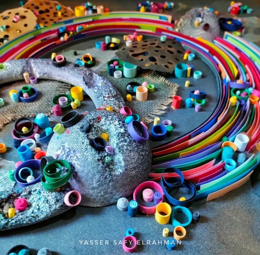 Yasser Safy Elrahman artwork titled Zhong Fu Secrets: Unveiling the Truth, featuring intricate design and vibrant colors.