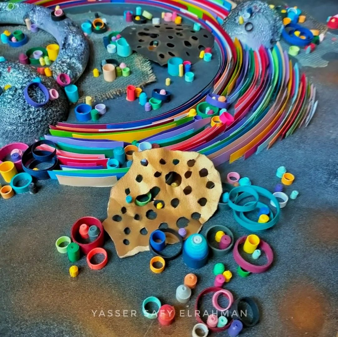 Yasser Safy Elrahman's artwork titled "Zhong Fu Secrets: Unveiling the Truth" featuring intricate, vibrant visual details.